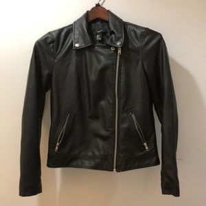 Faux leather jacket